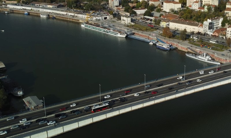 Slika Brankovog mosta iz vazduha